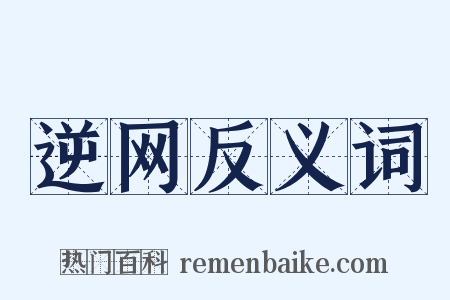 逆网反义词是什么意思的图片